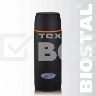 Термос BIOSTAL-СПОРТ NBP-750C 0.75 л, черн, узкое горло, нерж.,мат. покр,крышка-чашка,доп.пласт.крышка. (в уп. 12 шт)