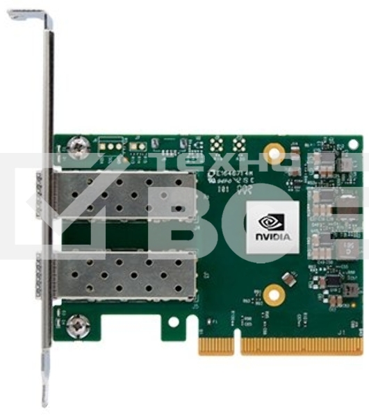 Сетевая карта ConnectX®-6 Lx EN adapter card, 25GbE, Dual-port SFP28, PCIe 4.0 x8, No Crypto, Tall Bracket