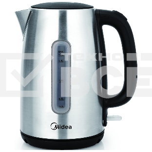 Чайник электрический Midea MK-8028 1.7л. 2200Вт серебристый (корпус: нержавеющая сталь)