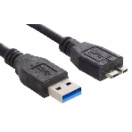 Кабель Buro MK30-AM-1.5 micro USB 3.0 B (m) USB A(m) 1.5м черный, фото2