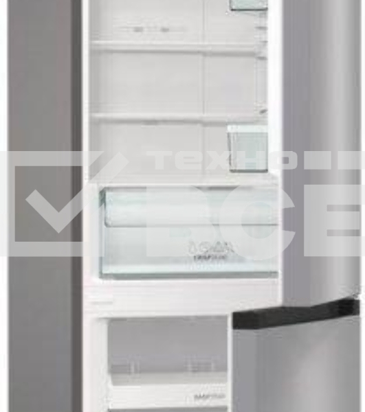 Холодильник Gorenje NRK6201PS4 серебристый металлик двухкамерный 235/96л морозилка снизу