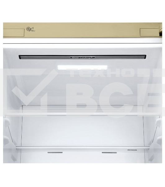 Холодильник LG GA-B509CECL бежевый, двухкамерный, 277/107л, морозилка снизу, No Frost
