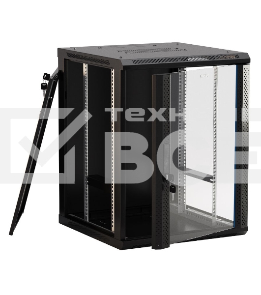 Шкаф настенный Hyperline TWB-2266-GP-RAL9004 19-дюймовый (19