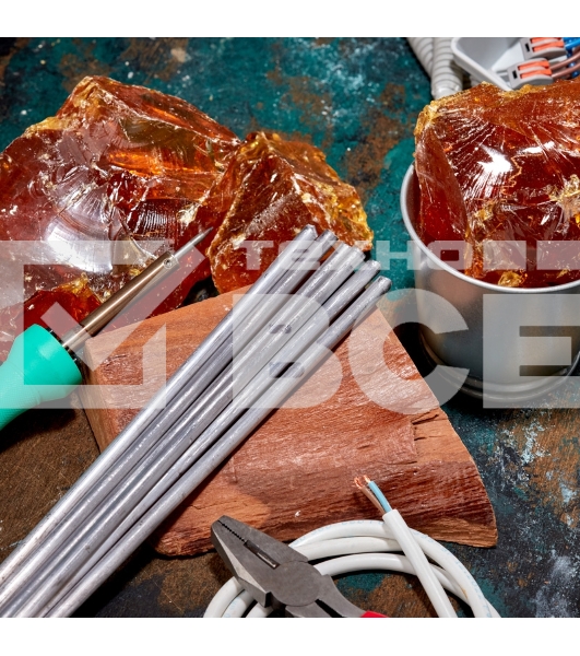 Припой пруток Rexant ПОС-40, Ø8мм, длина 400мм, ГОСТ 21931-76, олово 40%, свинец 60% (упак. 5 кг)