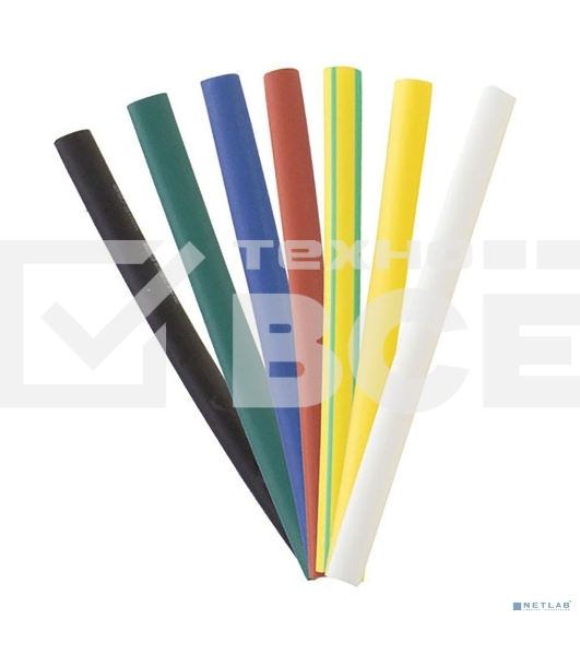 Набор трубок термоусадочных Navigator среднестен. NST-6/3-10-21 10ммх21шт 6/3 разноцвет.