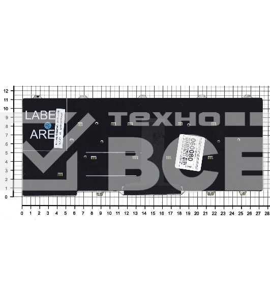 Клавиатура для ноутбука Dell Latitude E5470 E7470 черная без рамки и указателя