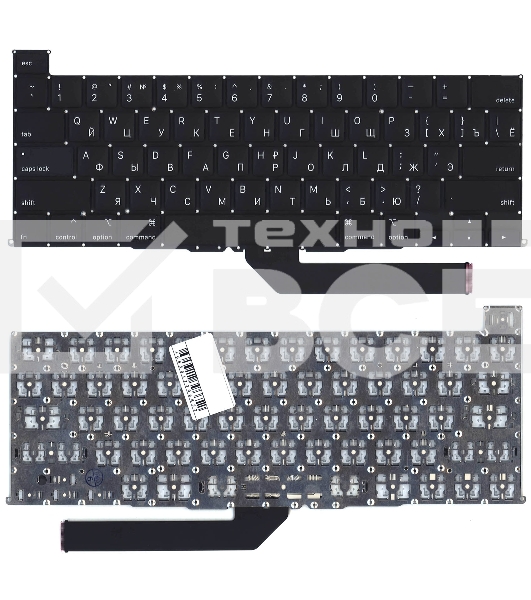 Клавиатура для ноутбука Apple MacBook Pro 16 Retina A2141 Late 2019 плоский Enter