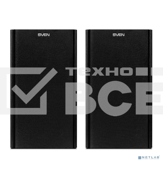 Колонки Sven SPS-614 2.0 (2x20W, Bluetooth, дерево, black)