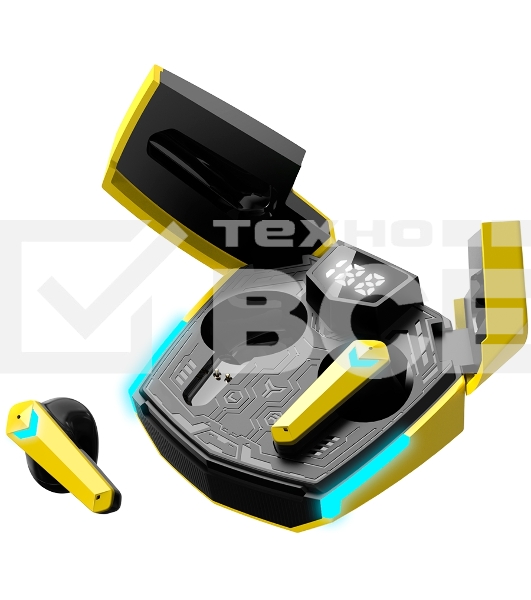 Наушники игровые CANYON headset Doublebee GTWS-2 Gaming Yellow