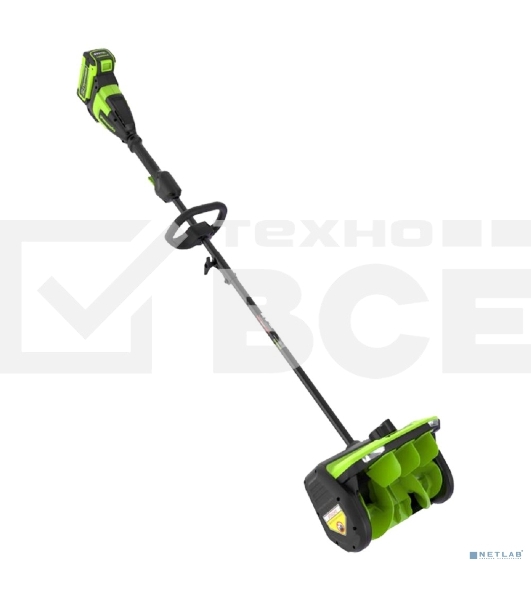 Снегоуборщик аккумуляторный Greenworks GD40SS2 (40V, 30 см, с регулируемым направлением выброса, бесщеточный, с 1хАКБ 5 Ач и ЗУ) 2603107UG