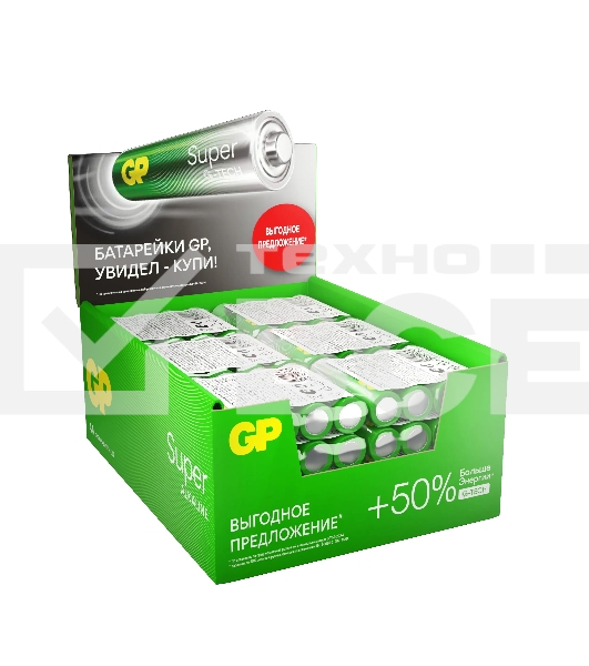 Батарейка GP 15AA21RA-2CRS4 96/384 (4шт./AA в уп-ке) (4891199226175) аналог 1276607