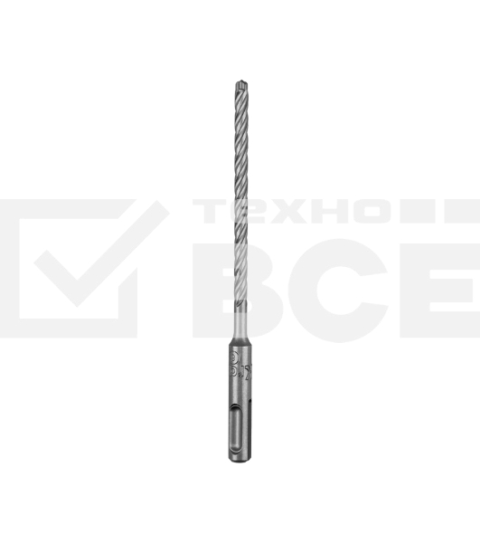 Бур по бетону Kranz SUPER 6x160 мм, профессиональный, цельная крестовая пластина, SDS PLUS