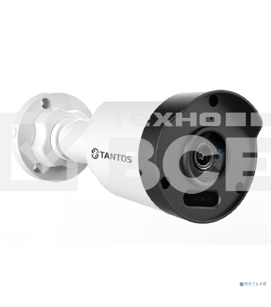 Камера видеонаблюдения аналоговая Tantos TSc-P2FA 2.8-2.8мм HD-CVI HD-TVI цв. корп.:белый/черный