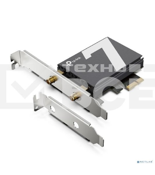 Трехдиапазонный беспроводной PCI Express-адаптер Wi-Fi 7 TP-Link Archer TBE550E BE9300 с поддержкой Bluetooth 5.4