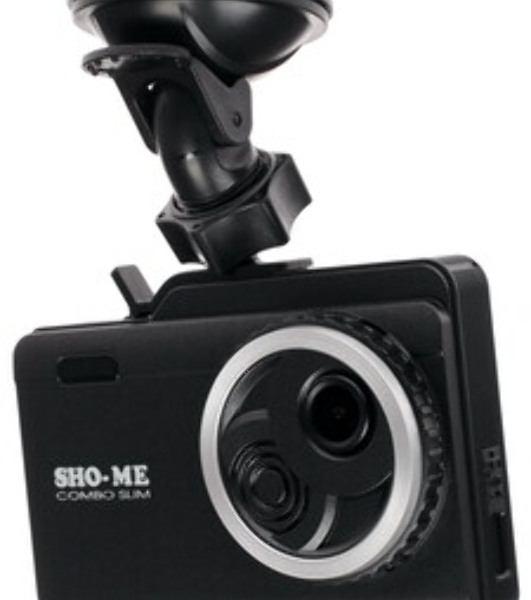 Видеорегистратор Sho-Me Combo Slim WiFi, 3840x2160, 3.5', GPS/ГЛОНАСС, Wi-Fi, G-сенсор, датчик движения, GPS-информатор