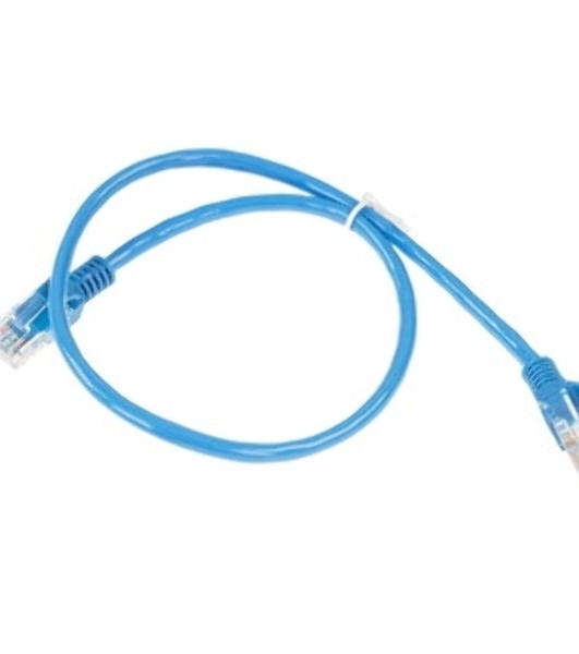 Патч-корд ExeGate EX286380RUS UTP-RJ45-RJ45-5e-0,5M-LSZH-BL, UTP, cat.5e, LSZH, 0.5м, синий