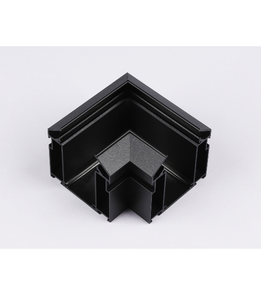 Коннектор угловой для корпуса в натяжной потолок Magnetic 220V 100*100*61 GL1043 BK черный (соединители в комплекте)
