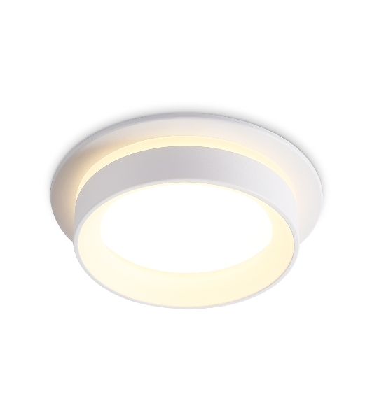 Светильник Ambrella light TN6707 WH белый IP44 GX53 max 15W D105*45