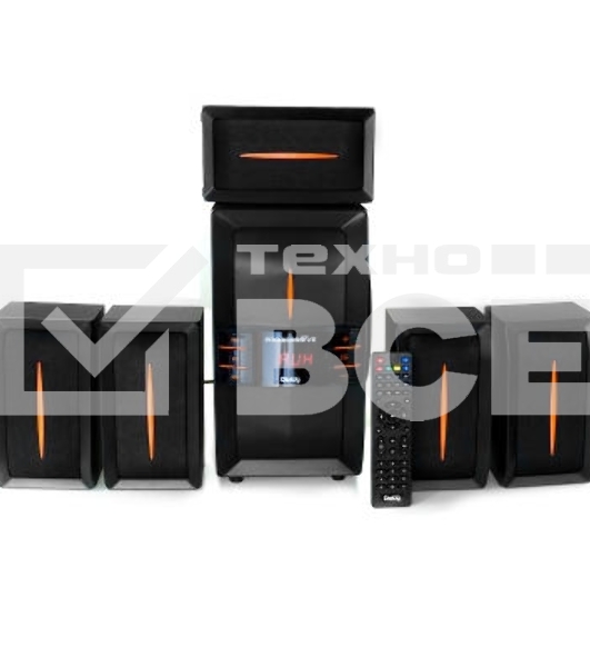 Колонки Dialog Progressive AP-540 BLACK {акустические колонки 5.1, 40W+5*12W RMS, USB+SD reader}