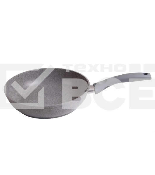Сковорода Kukmara СМС262а 260/60 мм с ручкой, АП (светлый мрамор)