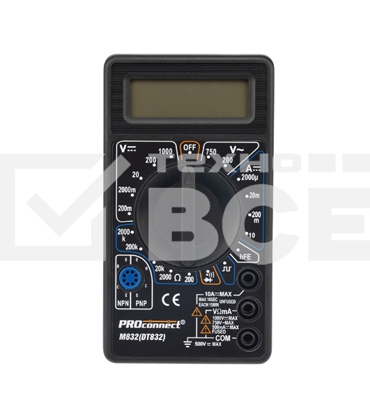 Портативный мультиметр M832 (DT832) PROconnect