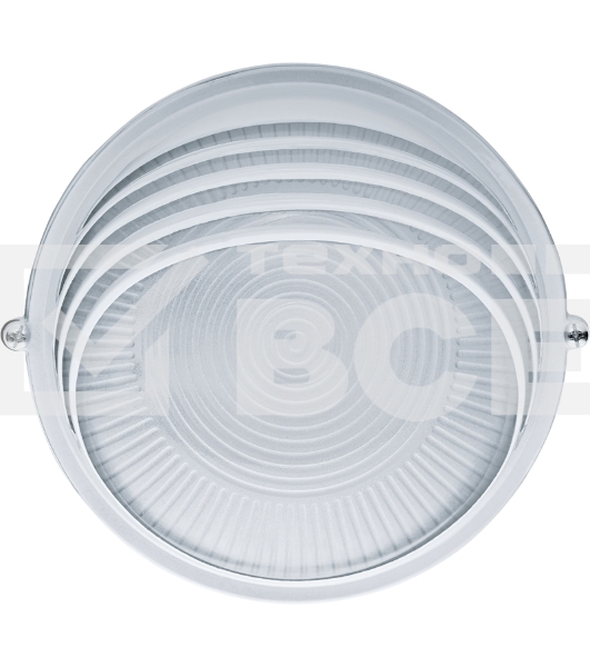 Светильник Navigator ЛОН NBL-R3-60-E27/WH 1х60Вт E27 IP54 (аналог НПБ 1307 бел. круг ресн. 60Вт)