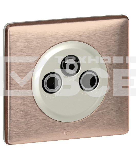 Рамка 1 пост Медь