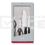 Набор ножей кухон. Victorinox Swiss Classic Kitchen (6.7133.4G) компл.:4шт черный подар.коробка, фото 1