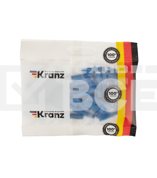 Дюбель распорный KRANZ 6х30, синий, пакет (50 шт./уп.)