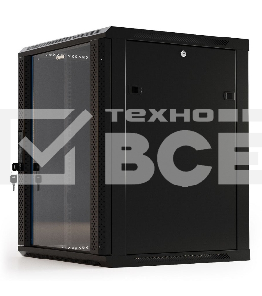 Шкаф настенный Hyperline TWB-2266-GP-RAL9004 19-дюймовый (19