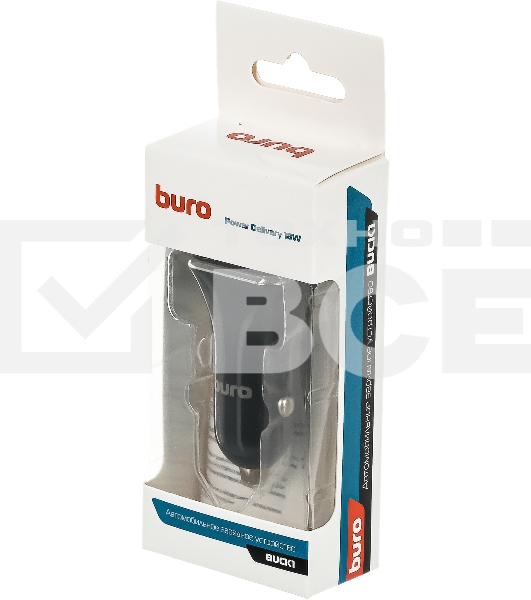 Автомобильное зар./устр. Buro BUCK1 3A PD черный (BUCK18P010BK)