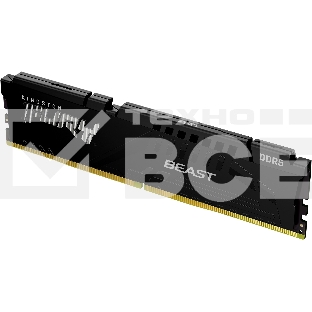 Оперативная память Kingston Fury Beast, DDR5, 16GB (1x16GB), 5600MHz, CL40, с радиаторами, черный