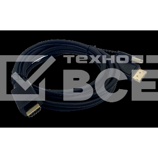 Кабель аудио-видео Buro HDMI (m)/DisplayPort (m) 3м. Позолоченные контакты черный (HDMI-DP-3M)