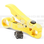 Универсальный инструмент для зачистки витой пары (UTP/STP) Hyperline HT-352, круглого телефонного кабеля кат. 5, коаксиального кабеля RG-59/6/11/7, плоского телефонного кабеля, фото2