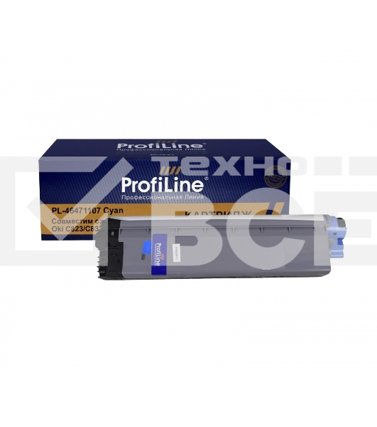 Картридж PL-46471107 для принтеров Oki C823/C833/C843 Голубой 7000 копий ProfiLine