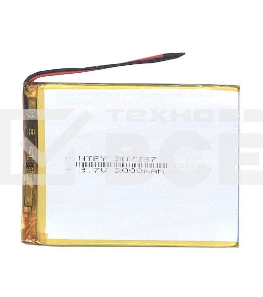 Аккумулятор Li-Pol (батарея) 3*72*87мм 2pin 3.7V/2000mAh