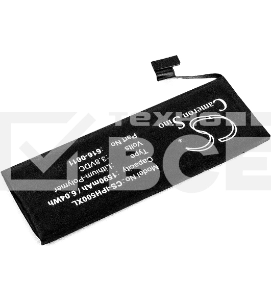 Аккумулятор CameronSino CS-IPH500XL для iPhone 5 3.8V / 1590mAh / 6.04Wh