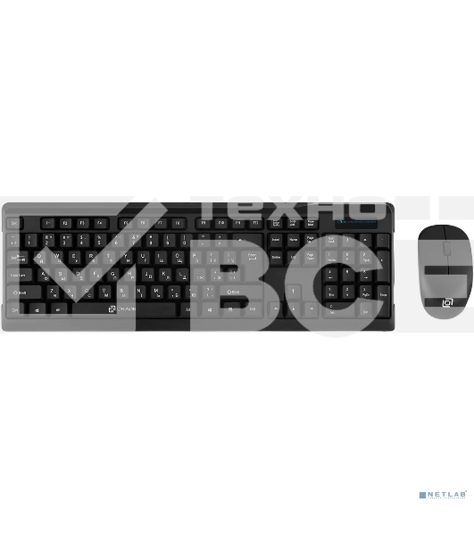 Беспроводной комплект клавиатура + мышь Oklick 230M Black 2.4ГГц Nano Receiver USB