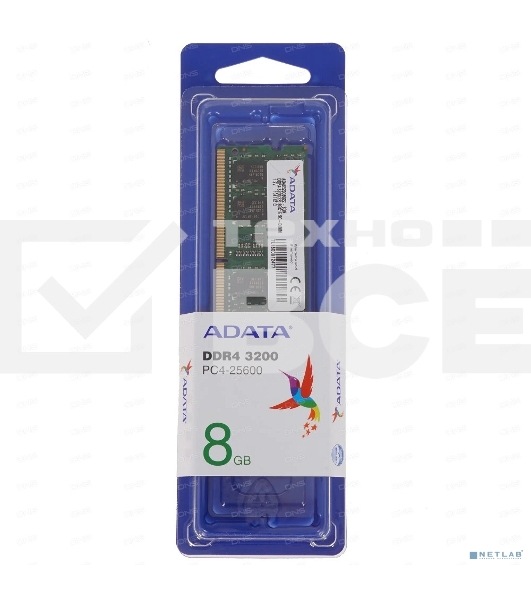 Оперативная память ADATA, DDR4, 8GB (1x8GB), 3200MHz, SO-DIMM