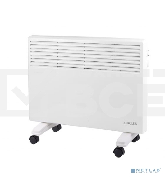 Конвектор Eurolux ОК-EU-1000, белый, 1000 Вт, 15 м2, термостат