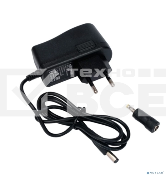 Блок питания узкий Gembird NPA-AC14, 6В/2А, 12Вт, 2 штекера 5,5х2,5+4x1,7мм