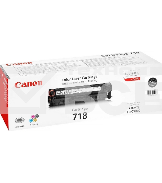 Картридж лазерный Canon Cartridge 718BK (2662B002) черный (3400 стр.) для Canon LBP7200/MF8330/8350