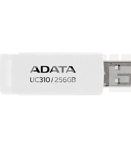 Флешка USB ADATA UC310 (UC310-256G-RWH), 256Gb, USB 3.2 Gen1, R/W 100/30, белый