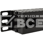 Блок распределения питания Rexant для 19' шкафов, горизонтальный, 8 розеток СЕЕ 7/4, 10A, выкл, алюм корп, гнездо C14, фото3