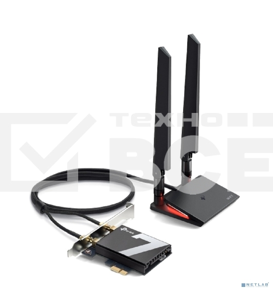Трехдиапазонный беспроводной PCI Express-адаптер Wi-Fi 7 TP-Link Archer TBE550E BE9300 с поддержкой Bluetooth 5.4