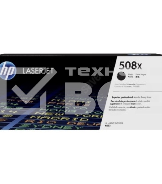 Тонер Картридж HP 508X CF360X черный для HP CLJ M552/M553 (12500стр.)