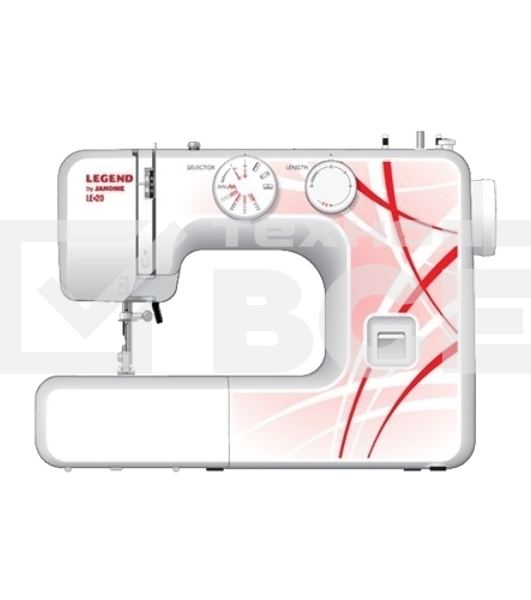 Швейная машина Janome Legend LE20 белый/рисунок