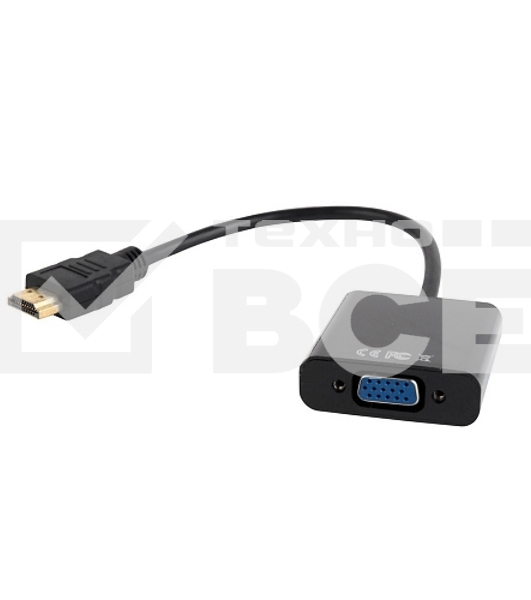 Переходник Gembird-Cablexpert Переходник HDMI-VGA, 19M/15F (A-HDMI-VGA-03)