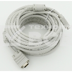 Кабель VGA DB15 (m)/DB15 (m) 15м феррит.кольца, фото2