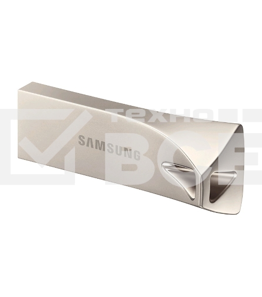 Флешка USB R/W 64Gb USB Drive <USB 3.1> Samsung BAR Plus (up to 300Mb/s) (MUF-64BE3/APC) серебристый